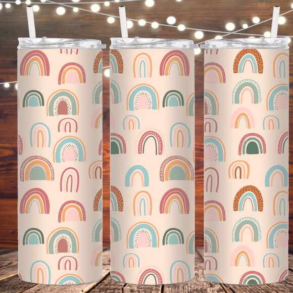 Boho Rainbow Stainless Steel Insulated Tumbler - Picture 1 of 1